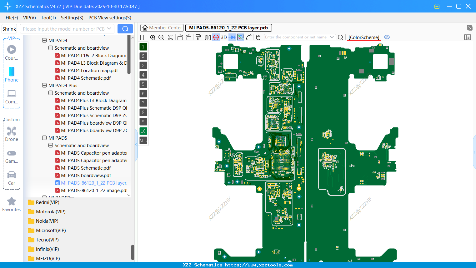 Xiaomi MI PAD5-86120_1_22 PCB Layer